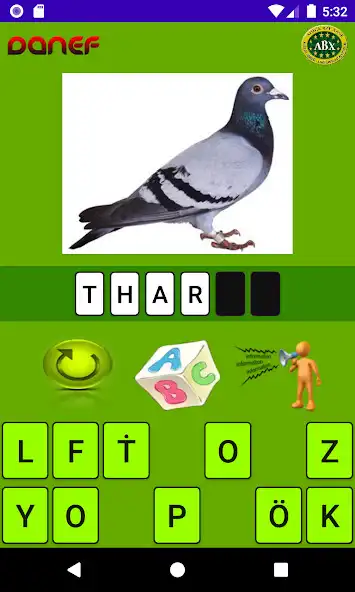Play Danef ABX Adiga Vocabulary as an online game Danef ABX Adiga Vocabulary with UptoPlay