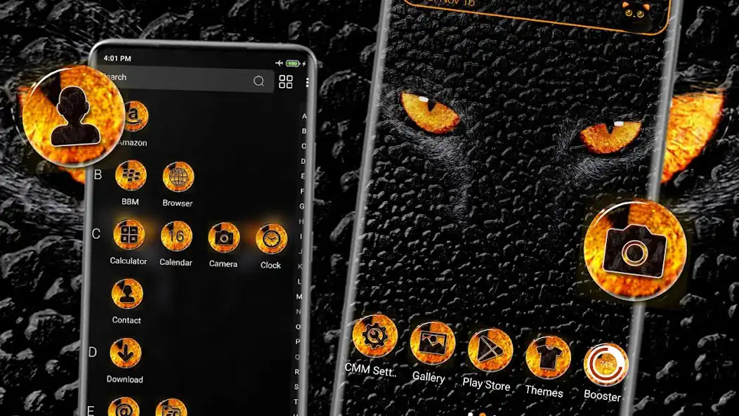 Play Danger Eyes Theme Launcher as an online game Danger Eyes Theme Launcher with UptoPlay