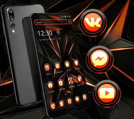 Play Dark Black Business Red Theme Play Dark Black Business Red Theme