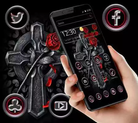 Play Dark Black Jesus Cross Theme