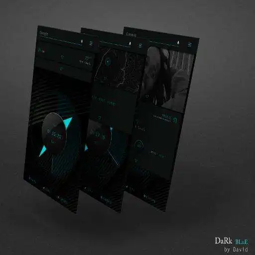 Free play online DaRk bLuE for KLWP  APK