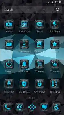 Play Dark Geometric Black Theme Play Dark Geometric Black Theme