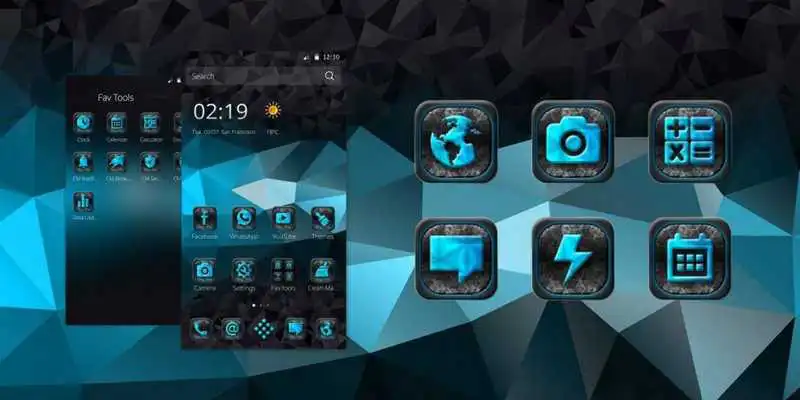 Play Dark Geometric Black Theme Play Dark Geometric Black Theme