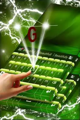 Play Dark Green Keyboard Theme