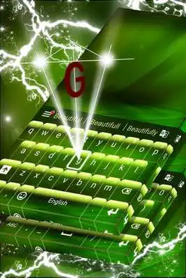 Play Dark Green Keyboard Theme
