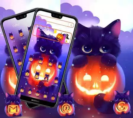 Play Dark Halloween Cat Theme Play Dark Halloween Cat Theme