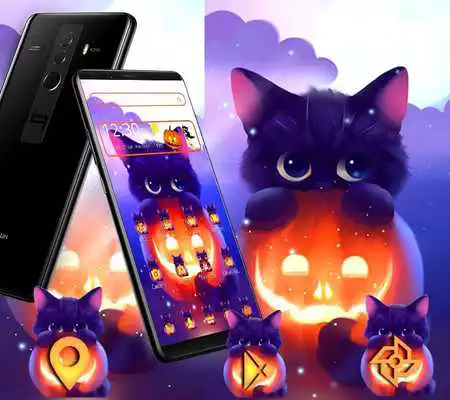 Play Dark Halloween Cat Theme Play Dark Halloween Cat Theme