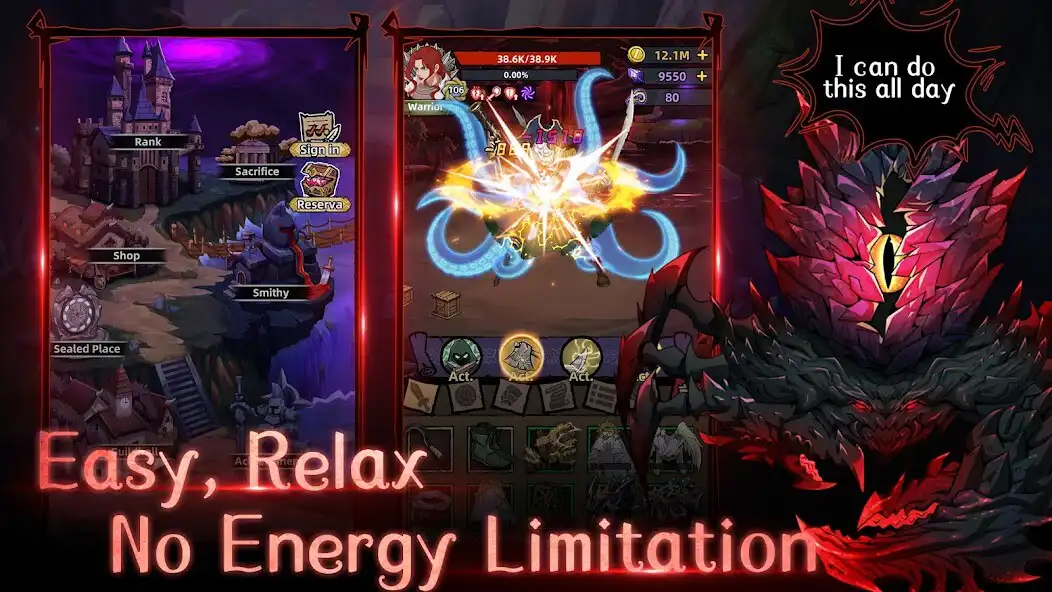 Play Dark Hunter: Idle RPG as an online game Dark Hunter: Idle RPG with UptoPlay