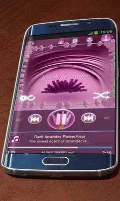Play Dark lavander Poweramp Skin