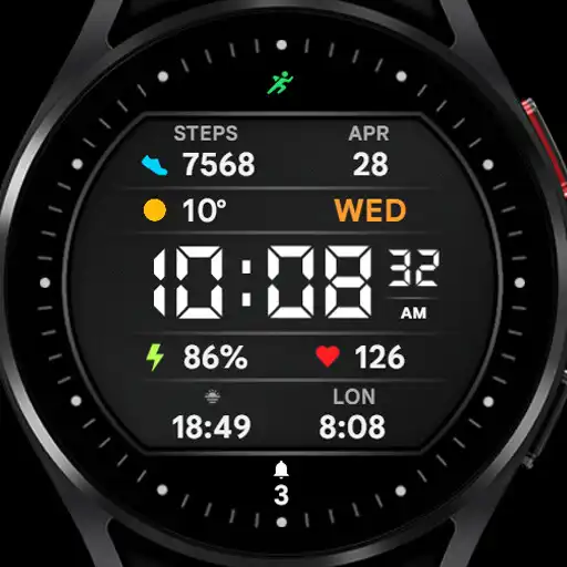 Play Dark LCD - Watch face APK Play Dark LCD - Watch face APK