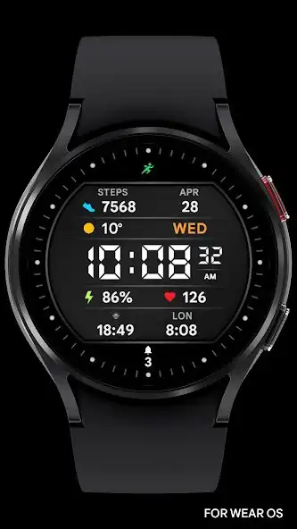 Play Dark LCD - Watch face  and enjoy Dark LCD - Watch face with UptoPlay