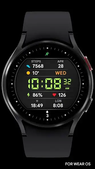 Play Dark LCD - Watch face as an online game Dark LCD - Watch face with UptoPlay