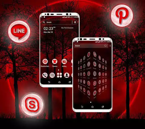 Play Dark Night Launcher Theme as an online game Dark Night Launcher Theme with UptoPlay
