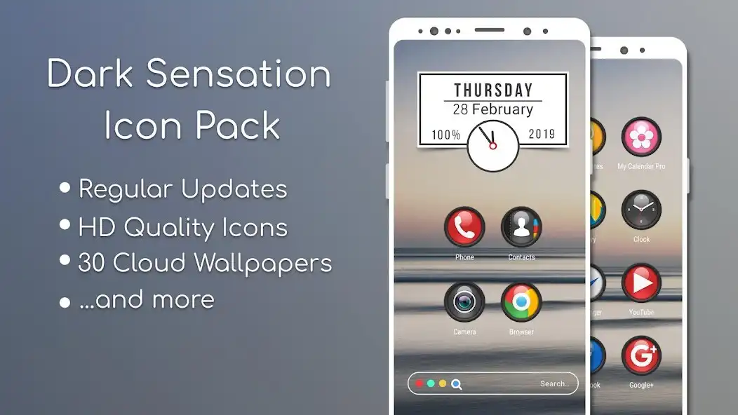 Play Dark Sensation Icon Pack  and enjoy Dark Sensation Icon Pack with UptoPlay