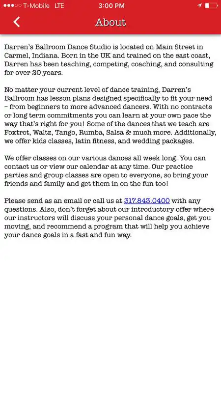 Play Darrens Ballroom Dance Studios