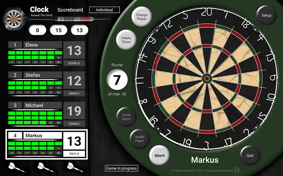 Play Darts Around The Clock  and enjoy Darts Around The Clock with UptoPlay