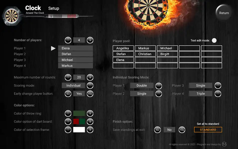 Play Darts Around The Clock as an online game Darts Around The Clock with UptoPlay