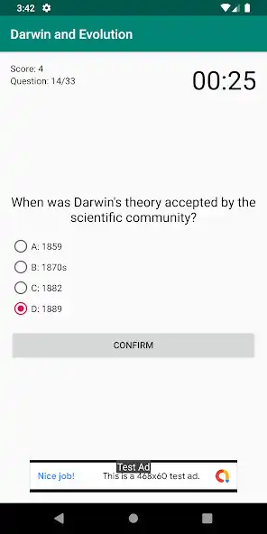 Play Darwin and Evolution, Quiz and as an online game Darwin and Evolution, Quiz and with UptoPlay