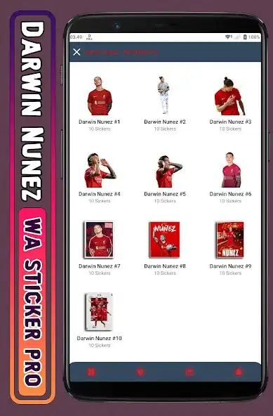 Play Darwin Nunez - WA Sticker Pro  and enjoy Darwin Nunez - WA Sticker Pro with UptoPlay