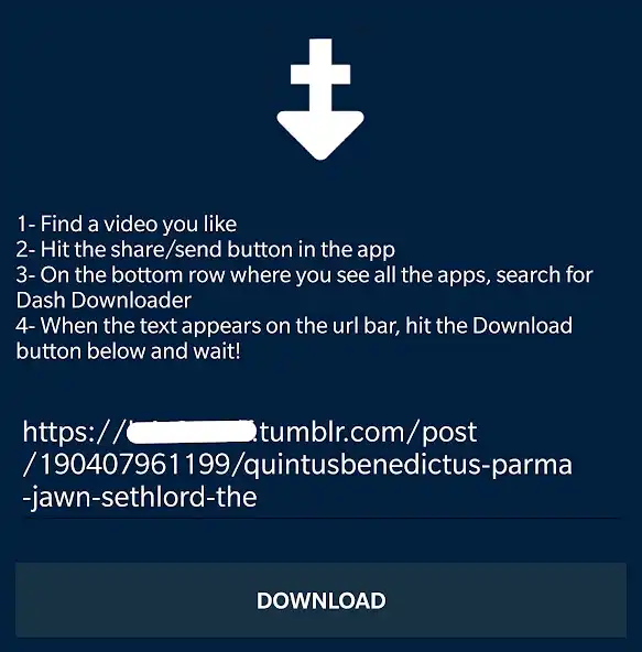 Play DashDownloader Tumblr Video Downloader as an online game DashDownloader Tumblr Video Downloader with UptoPlay