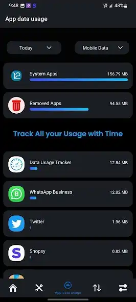 Play Data Usage Tracker - All in 1 as an online game Data Usage Tracker - All in 1 with UptoPlay