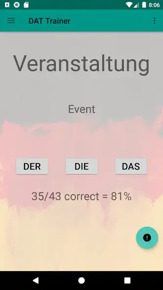 Play DAT Deutsch Article Trainer as an online game DAT Deutsch Article Trainer with UptoPlay