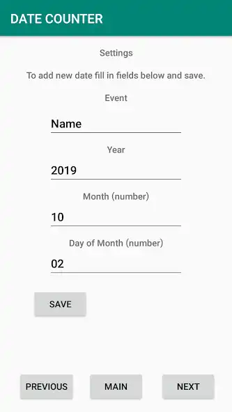 Play Date + Counter as an online game Date + Counter with UptoPlay