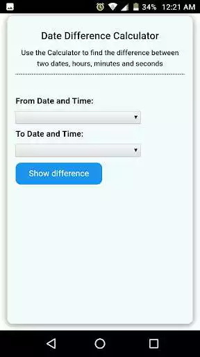 Play Date Difference Calculator  and enjoy Date Difference Calculator with UptoPlay
