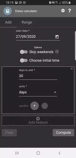 Play Dates Calculator