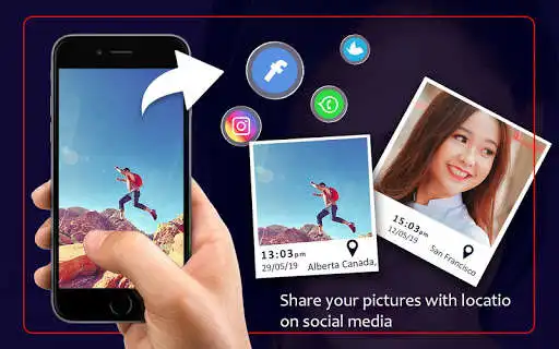 Play Date Stamp Photo Location - Auto Timestamp Camera as an online game Date Stamp Photo Location - Auto Timestamp Camera with UptoPlay
