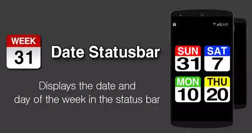 Play Date Status Bar  and enjoy Date Status Bar with UptoPlay