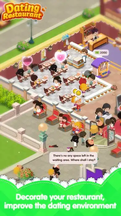 Play Dating Restaurant-Idle Game as an online game Dating Restaurant-Idle Game with UptoPlay