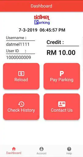 Play APK Datmel Parking  and enjoy Datmel Parking with UptoPlay com.datmeltech.userapplication