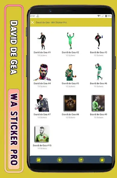 Play David de Gea - WA Sticker Pro  and enjoy David de Gea - WA Sticker Pro with UptoPlay
