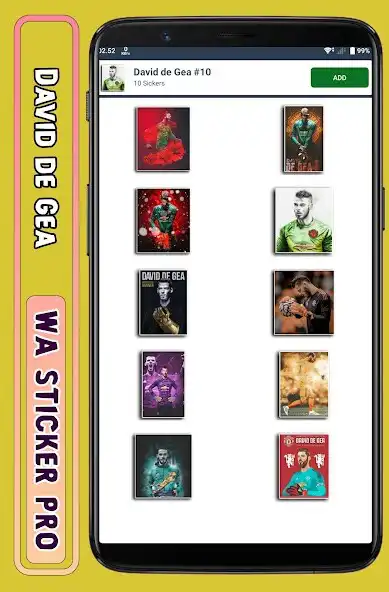 Play David de Gea - WA Sticker Pro as an online game David de Gea - WA Sticker Pro with UptoPlay