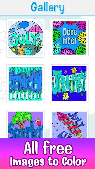Play Days  Months Color by Number Coloring Book  and enjoy Days  Months Color by Number Coloring Book with UptoPlay