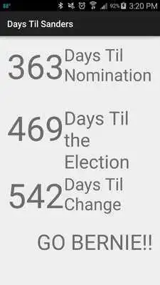 Play Days Til Bernie Sanders