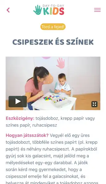 Play Day-to-day Kids - játékötletek  and enjoy Day-to-day Kids - játékötletek with UptoPlay