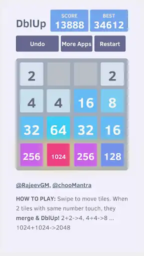 Play DblUp as an online game online DblUp with UptoPlay com.rajeevgm.apps.android.dblup Play DblUp as an online game DblUp with UptoPlay