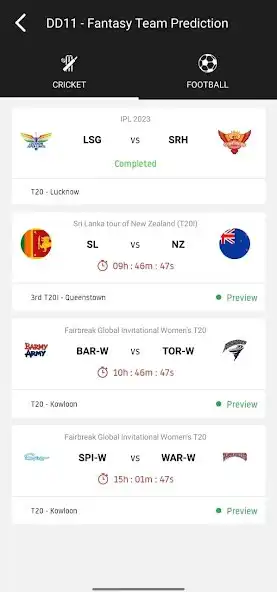 Play DD11 - Fantasy Team Prediction  and enjoy DD11 - Fantasy Team Prediction with UptoPlay