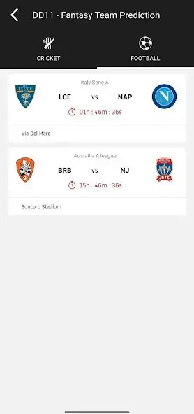 Play DD11 - Fantasy Team Prediction as an online game DD11 - Fantasy Team Prediction with UptoPlay
