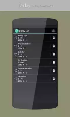 Play D-Day Counter for Smart Watch2