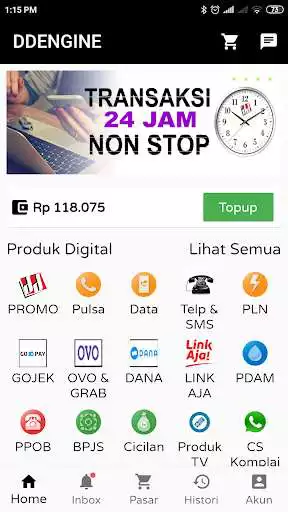 Play ddEngine - isi Pulsa, Kuota, PLN, Multifinance dll