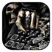 Free play online Death Devil Finger Skull Keyboard Theme APK