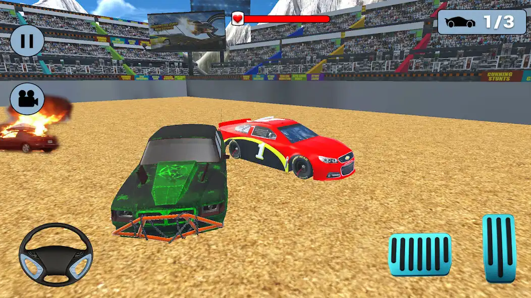 Play Death Race 3D Demolition Game as an online game Death Race 3D Demolition Game with UptoPlay