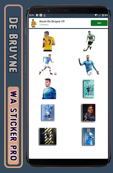 Play De Bruyne - WA Sticker Pro as an online game De Bruyne - WA Sticker Pro with UptoPlay