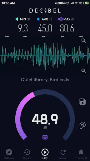 Play Decibel - Threshold Sound Meter (Noise Levels)  and enjoy Decibel - Threshold Sound Meter (Noise Levels) with UptoPlay