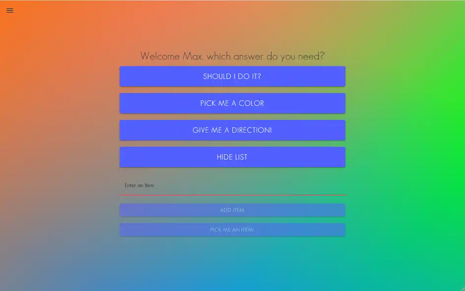 Play decidio - decision app as an online game decidio - decision app with UptoPlay