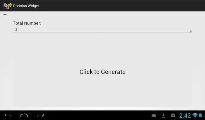 Play Decision Widget