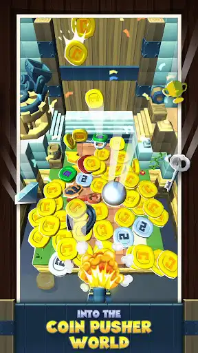 Play Decisive Coin Pusher : Free Coin Dozer Game  and enjoy Decisive Coin Pusher : Free Coin Dozer Game with UptoPlay
